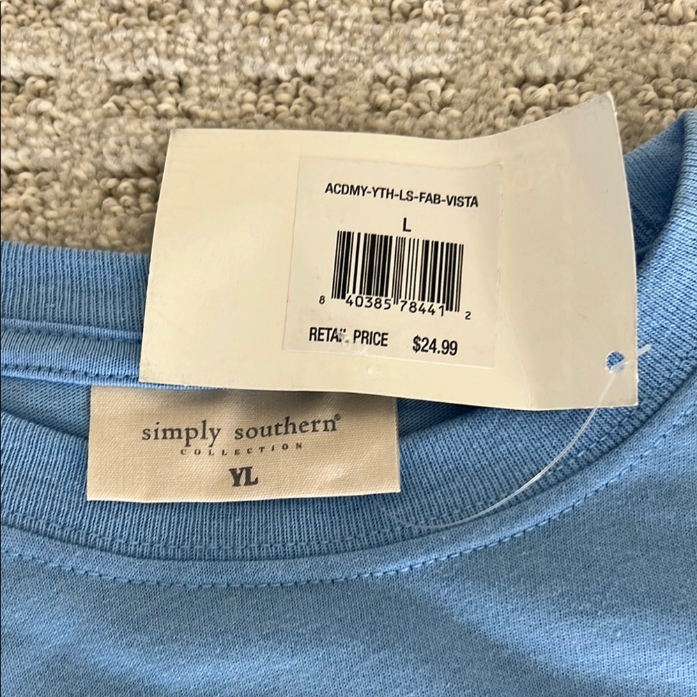 Simply Southern Blue Boo Long Sleeve Shirt - Picture 3 of 5